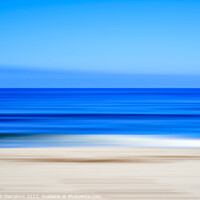 Buy canvas prints of Blue Sea Coastal Abstract by Joseph S Giacalone