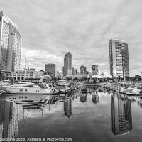 Buy canvas prints of Calm Reflections  - Downtown San Diego by Joseph S Giacalone