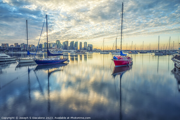 Perfect Cloud Reflection - San Diego Picture Board by Joseph S Giacalone
