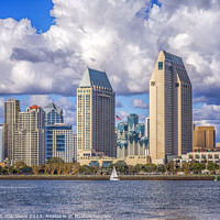 Buy canvas prints of San Diego Skyline Perfection by Joseph S Giacalone