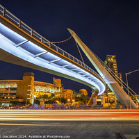 Buy canvas prints of Downtown San Diego Night Lights by Joseph S Giacalone