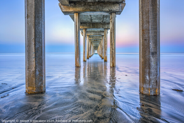 Pastel Morning - Scripps Pier Picture Board by Joseph S Giacalone