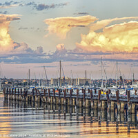 Buy canvas prints of Pastel Sunrise - San Diego Harbor by Joseph S Giacalone