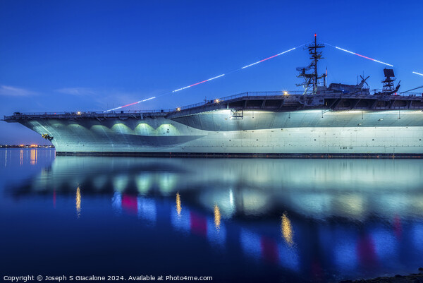 USS Midway Lights Picture Board by Joseph S Giacalone