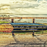 Buy canvas prints of Keep Paddling by Joseph S Giacalone