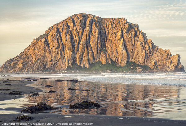 Morro Rock Reflection Picture Board by Joseph S Giacalone