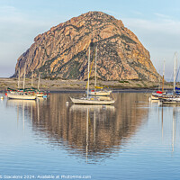 Buy canvas prints of Mirror Image - Morro Rock by Joseph S Giacalone