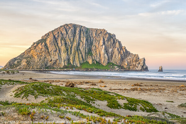 Morro Rock Beach Sunrise Picture Board by Joseph S Giacalone