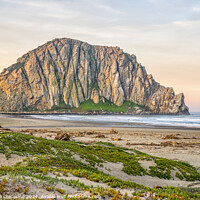 Buy canvas prints of Morro Rock Beach Sunrise by Joseph S Giacalone