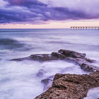Buy canvas prints of Purple Majesty - San Diego Coast by Joseph S Giacalone