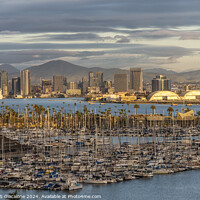 Buy canvas prints of A Nautical San Diego Skyline by Joseph S Giacalone