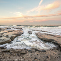 Buy canvas prints of Sunrise Flow - La Jolla Coast by Joseph S Giacalone