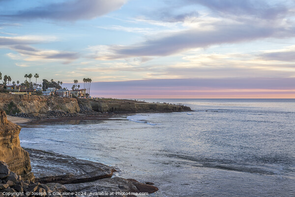 Another Sunset - San Diego Coast Picture Board by Joseph S Giacalone