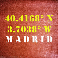 Buy canvas prints of GPS Madrid Spain by Joseph S Giacalone