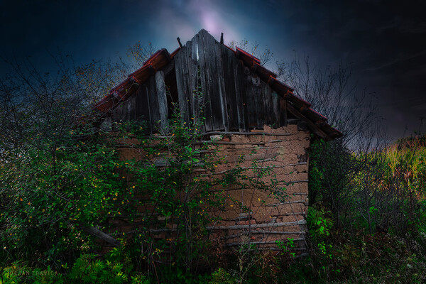 An old abandoned hut Picture Board by Dejan Travica