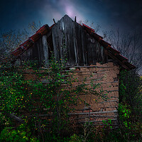 Buy canvas prints of An old abandoned hut by Dejan Travica