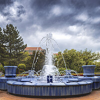 Buy canvas prints of Blue Fountain  by Dejan Travica