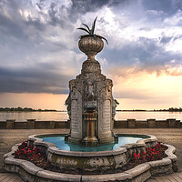 Buy canvas prints of Memorial fountain by Dejan Travica