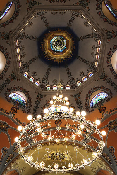 Chandelier in the Subotica synagogue Picture Board by Dejan Travica