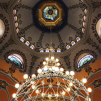 Buy canvas prints of Chandelier in the Subotica synagogue by Dejan Travica