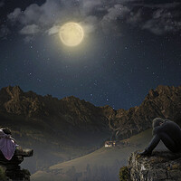 Buy canvas prints of Sadness in the moonlight by Dejan Travica