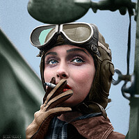 Buy canvas prints of  Woman Airforce Service Pilot - WASP from WW 2 by Dejan Travica