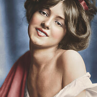 Buy canvas prints of Evelyn Nesbit a popular American actress, chorus girl and artist by Dejan Travica