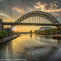 Buy canvas prints of Sunrise at The Tyne Bridge by Keith Dawson