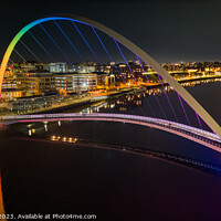 Buy canvas prints of Night-time at the Millennium bridge  by Keith Dawson
