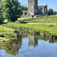 Buy canvas prints of Tintern Abbey, Ireland by Fiona Smallcorn