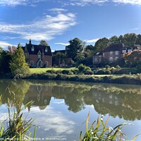 Buy canvas prints of A river with a view, Kintbury by Fiona Smallcorn