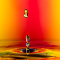 Buy canvas prints of High intensity water drop image by Colin Kerr