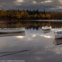 Buy canvas prints of Loch Ruskie Boats at Dawn by Colin Kerr