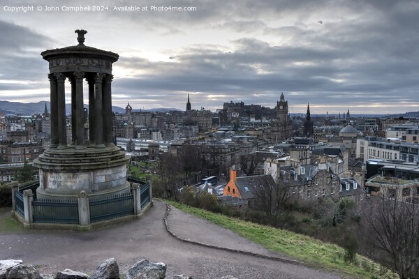 View from Calton hill Picture Board by John Campbell