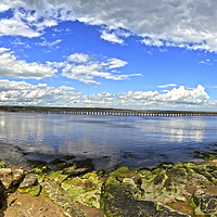 Buy canvas prints of Amble panoramic by CHRIS ANDERSON