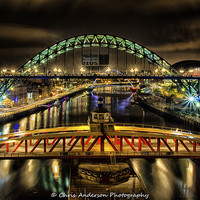 Buy canvas prints of  Tyne bridge by CHRIS ANDERSON