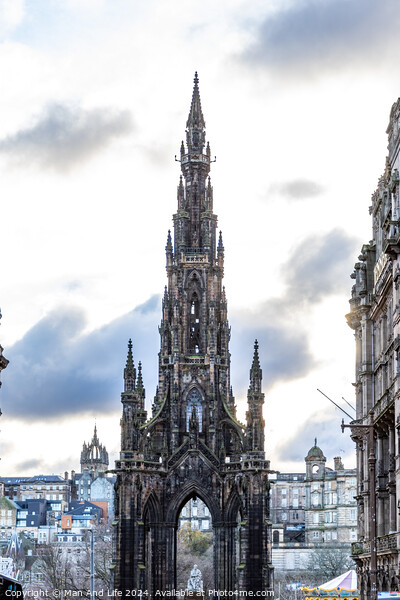 Scott Monument Picture Board by Man And Life