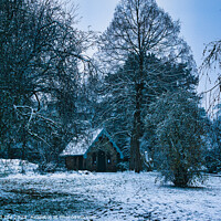 Buy canvas prints of A house covered in snow by Man And Life