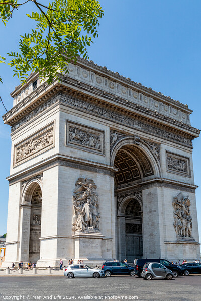 Arc de Triomphe Picture Board by Man And Life
