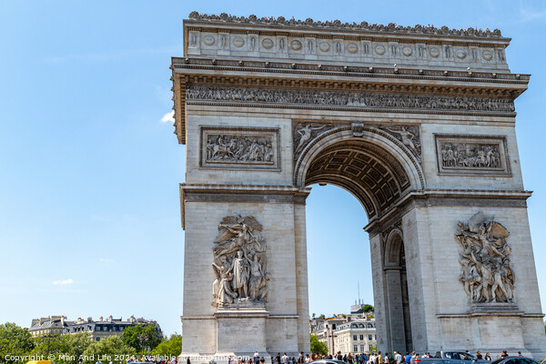 Arc de Triomphe Picture Board by Man And Life