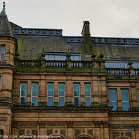 Buy canvas prints of Victorian architecture with ornate details on a cloudy day in Leeds, UK. by Man And Life