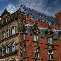 Buy canvas prints of Victorian architecture with ornate details and blue sky in Leeds, UK. by Man And Life