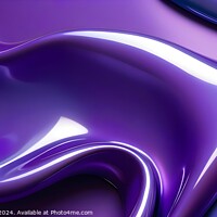 Buy canvas prints of Abstract purple and blue waves with a glossy finish, suitable for backgrounds or wallpaper designs. by Man And Life