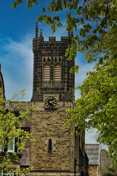 Timeless Church Tower Amidst Nature in Harrogate, North Yorkshire Picture Board by Man And Life