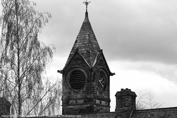 Vintage Church Steeple and Clock in Harrogate, North Yorkshire Picture Board by Man And Life