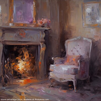 Buy canvas prints of Fireside chair  by Steve Ditheridge