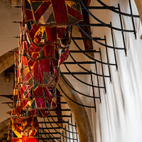 Buy canvas prints of Military flags in Llandaff cathedral  by Neil McKenzie