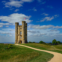 Historic Broadway Tower in the Cotswolds