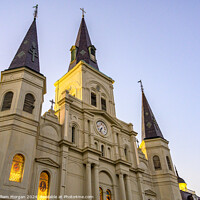 Buy canvas prints of St. Louis Cathedral at Golden Hour by William Morgan