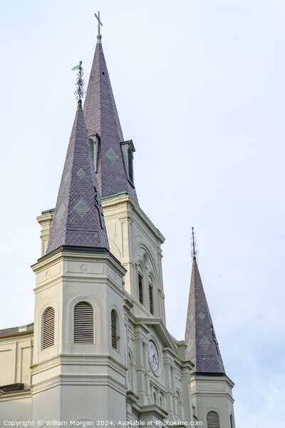 Spires of St. Louis Cathedral Picture Board by William Morgan